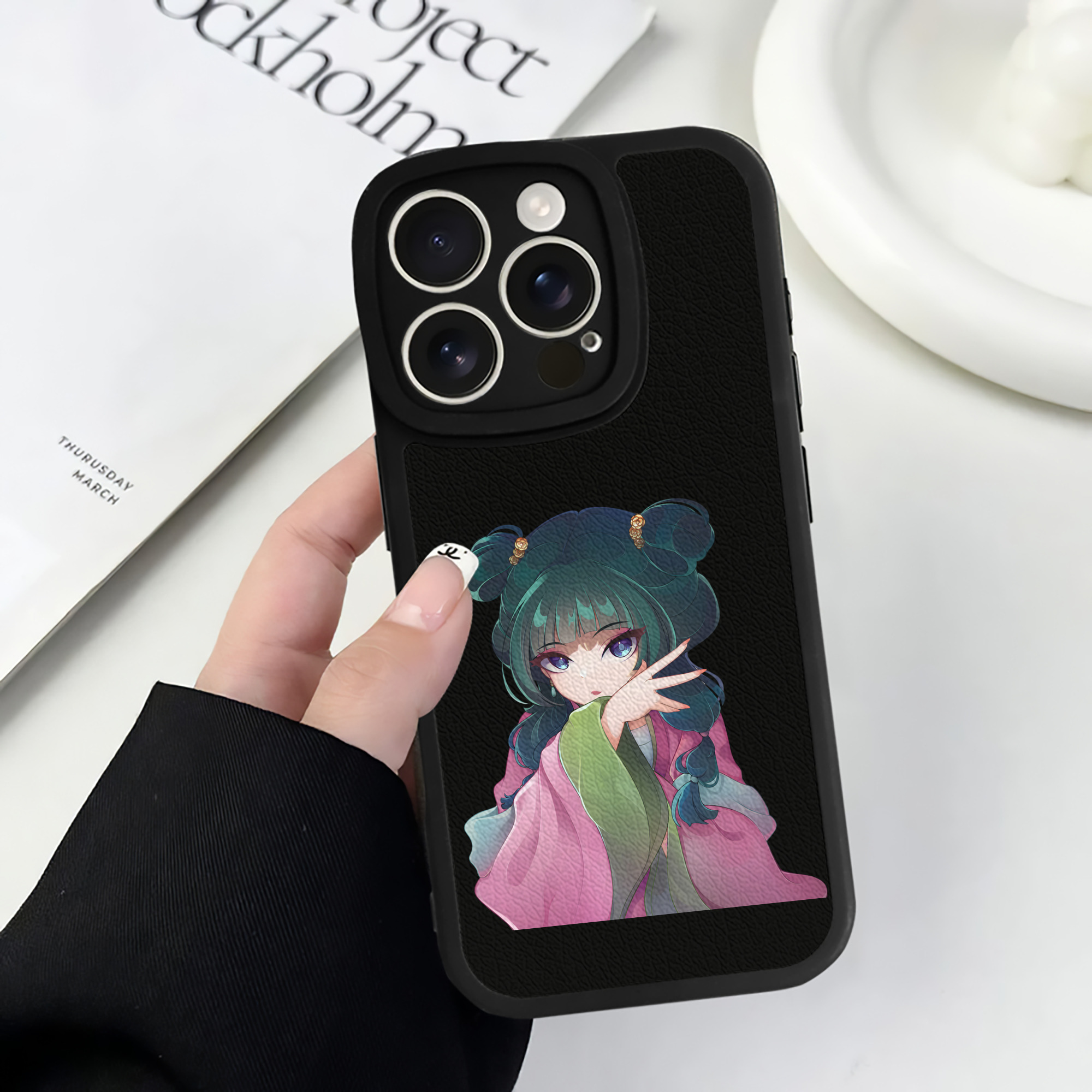 薬屋のひとりごと The Apothecary Diaries 【iPhone 16シリーズ対応】シリコンスマホケース（レザー調） 材質：シリコン
